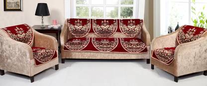 N2C Home Cotton Abstract 3+2 Seater Sofa Cover