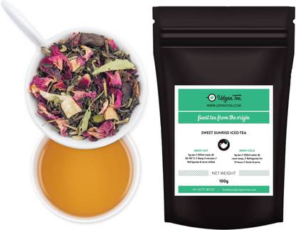 Udyan Tea Sweet Sunrise Tea, (40 cups) Rose Black Tea Vacuum Pack