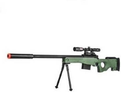 AV INT PUBG AWM Sniper Rifle Toy Gun 70 Cms with Laser Target Big Size (Multicolor) Guns & Darts