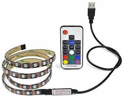 5V 5M LED Strip Lights 5050 RGB Multi Colour USB TV PC Back Mood Lighting+Remote