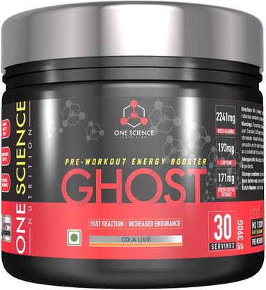 One Science Nutrition Ghost Preworkout 30Sv Cola Lime Dietary Supplement