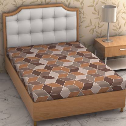 IWS Microfiber Single Flat 144 TC 3D Printed Bedsheet