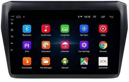 Autoform Swift/Swift Dzire (2017-2020) 9 Inch Touchscreen 2GB RAM 16GB Internal Memory Android Car Stereo with Inbuilt GPS Navigation WIFI Mirrorlink Bluetooth USB Google Playstore Car Stereo