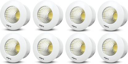 Wipro garnet 1 watt spotlight-8nos Recessed Ceiling Lamp