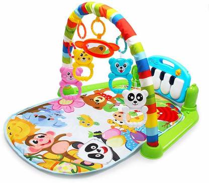 SYGA Baby Play Gym Kick and Play Piano Mat Newborn Toy for Boy and Girl 0-18 Month Lights and Music Activity Toys