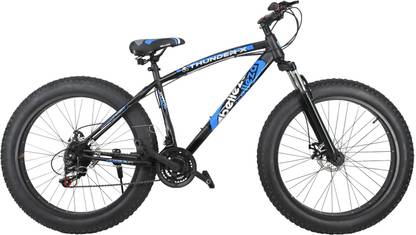 Mustang Thunder Fat Boy Bike For Adults Black 26 T (inch) Fat Tyre Cycle