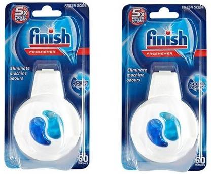 Finish Odour Stop Dishwasher Freshener Regular 4ml 60 Washes Pack Of 2 Dishwashing Detergent