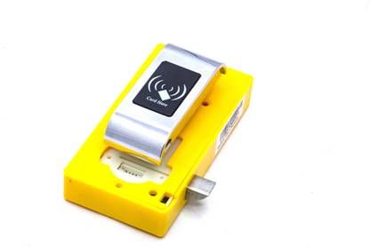 e-Time Office Technology of Tomorrow Brass Polished Electronic locks