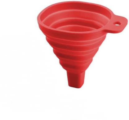 Partyhut Silicone Funnel for Kitchen Retractable Silicone Oil Liquid Funnel Transfer Hopper (Pack of 1) Silicone Funnel
