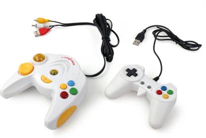 Uttam Toys 108000 IN 1 Video Game Pad Built In TV Game Direct AV Inputs Shooting, Puzzle, Racing, Action Etc FOR 2 PLAYERS  Gaming Accessory Kit