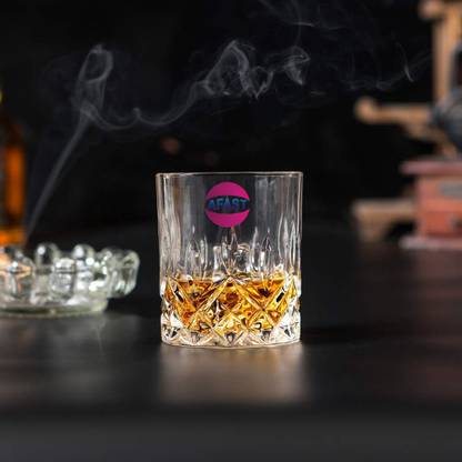 AFAST Stylish Multi-Purpose Beverage Tumbler Drinking Glass,180 ml -KT21 Glass Whisky Glass