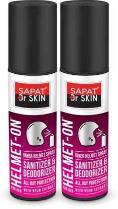 सपत Dr Skin Helmet-On (For HER) Sanitizer and Deodorizer Bottle