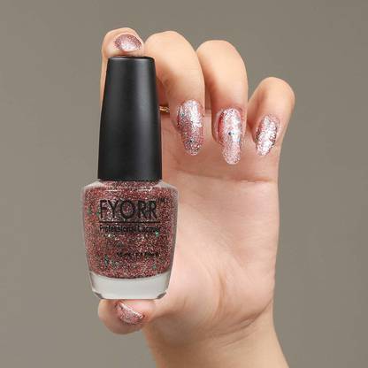 FYORR Daimond Shine 3 Season Long Lasting Glitter Nail Paint 3 Season