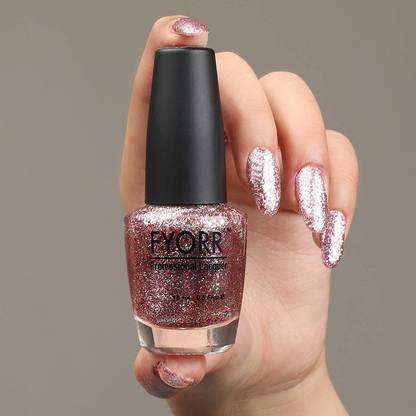 FYORR Daimond Shine Pink Star Long Lasting Glitter Nail Paint Pink Star