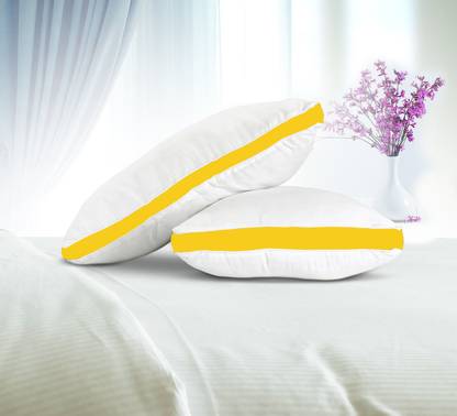 CRAZY WORLD Microfibre Sleeping Pillow Pack of 1 Solid Luxury gusset pillow