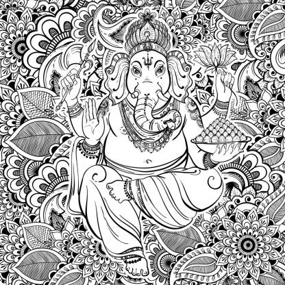 Ganesh Poster |God Poster for Room|Religious Poster|Poster for any Room Paper Print