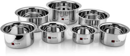 Butterfly Tope Set (9X15)-24G (0.63 mm) Tope Set 4 L capacity 23.5 cm diameter