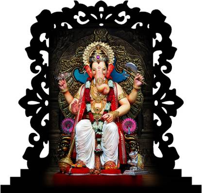 UNIQUE Ganesh Murti for Home -Car Dashboard idols Figurine Showpiece Shree Ganesha Idol Lord Decorative Spiritual Gift Item & Statue for Temple/ Home Decor / Office / Study Table, Decorative Showpiece Decorative Showpiece  -  10 cm