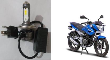 Biking Hub 20239 Bike CYT Super Bright Led Headlight with Fan (White And Yellow) Headlight Motorbike LED for Bajaj (12 V, 40 W)