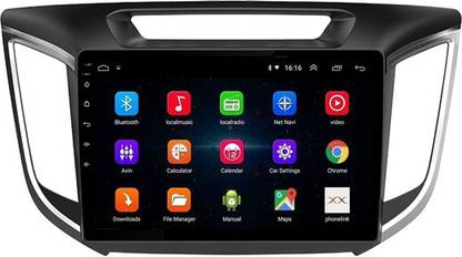 Autoform Creta 10 Inch Touchscreen 2GB RAM 16GB Internal Memory Android Car Stereo with Inbuilt GPS Navigation WIFI Mirrorlink Bluetooth USB Google Playstore Youtube Car Stereo
