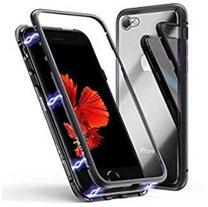 Xtrend Shoppin Front & Back Case for Magnetic Metal Frame with Double Side Tempered Glass for iPhone 7 and iPhone 8