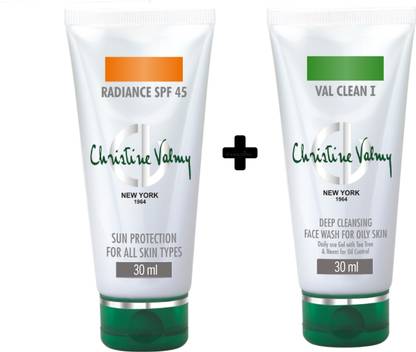 Christine Valmy Combi Pack Val Clean I + Radiance SPF 45 (30 ML)