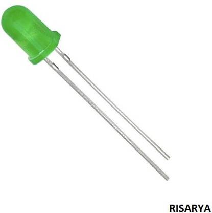 RISARYA GREEN(5MM) LED,HIGH GLOW, DIFFUSED TYPE,LONG LIFE,LOW CURRENT Light Electronic Hobby Kit