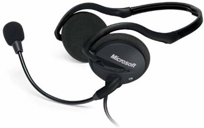 MICROSOFT Behind Head Headset Wired