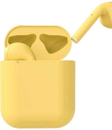 Ginovo Yellow EarBuds Wireless Bluetooth Headset Bluetooth