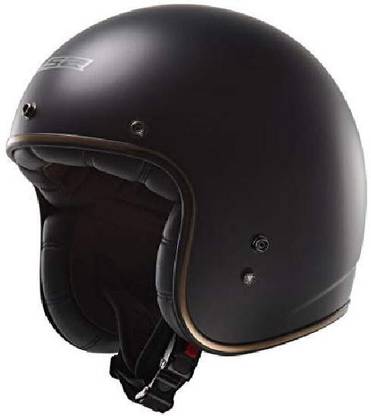 LS2 Kurt Solid Bobber Motorcycle Helmet (Matte Black, X-Small) [CAT_6484] Motorbike Helmet