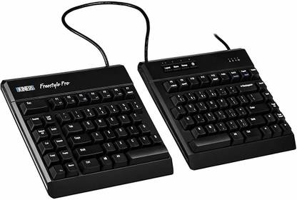 KINESIS Ergonomic Keyboard Wired USB Standard Desktop Keyboard Compatible with Desktop, Laptop, Mac