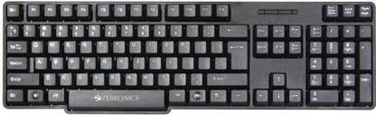ZEBRONICS USB_Keyboard Wireless Standard Desktop Keyboard Compatible with Desktop, Laptop, Mac