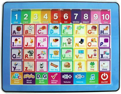 Bluetech Y-Pad Kids Educational Learning Tablet (Blue)