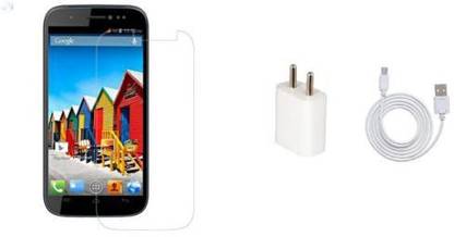 Mudshi Screen Protector Accessory Combo for micromax canvas 2.2 a114