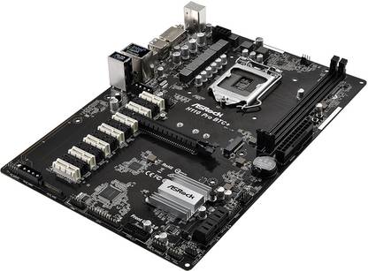 ASRock H110 Pro BTC 13 GPU Mining Motherboard for bitcoin, Ethereum and Crypto-currencies INTEL CPU onboardSocket ATX Intel H110 Chipset DDR4 Motherboard for Desktop