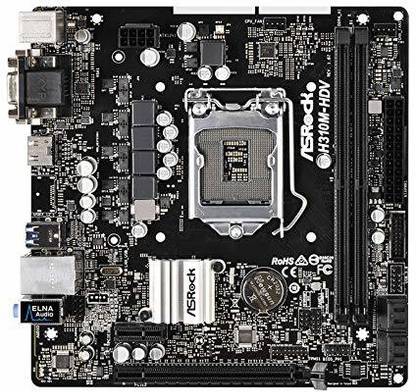 ASRock H310M-HDV LGA1151/Intel H310/DDR4/SATA3&USB3.1/GbE/MicroATX Motherboard LGA 1155Socket ATX Intel H310 Chipset DDR4 Motherboard for Desktop