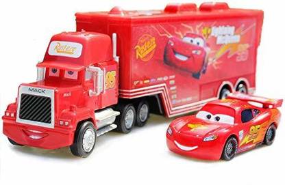 Sage Square Pixar Special Edition From Cars "Lightning McQueen with Mack truck" Collectible Toy Figure