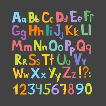 KD capital and small english alphabet Poster Paper Print