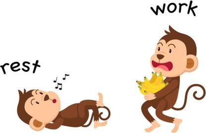 Work Six Rest One difference between rest and work |poster for kids|alphabest posters ...
