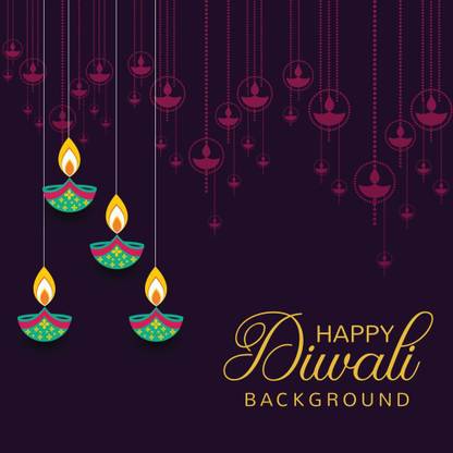 happy diwali background M |festival poster Paper Print