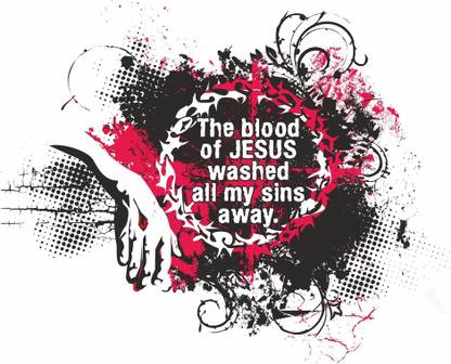 the blood of jesus god posters christian religious jesus poster(no need of tape,size:12x18 inch) Paper Print