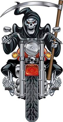 KD grim reaper Sticker Poster Paper Print