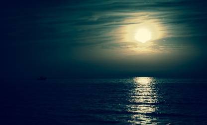 dark sky and beautiful night Paper Print