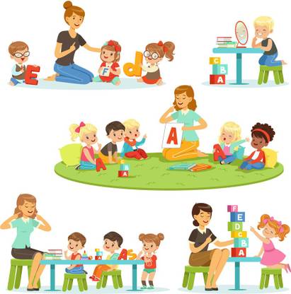 teacher and student Paper Print