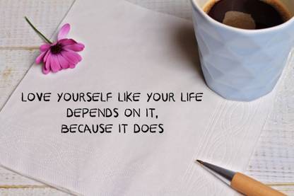 KD love yourself like your Sticker Poster Paper Print