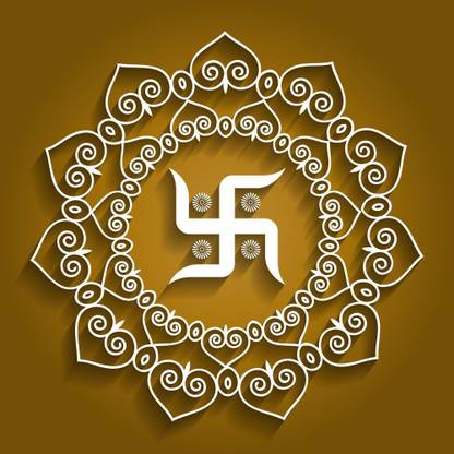 Swastika Design M Paper Print