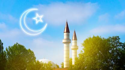 Crescent moon with beautiful |moon quotes Paper Print
