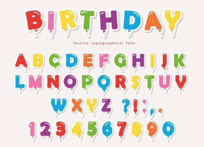 birthday font english font kids learning charts premium posters kids poster for learning(no need tape,size:12x18 inch) Paper Print