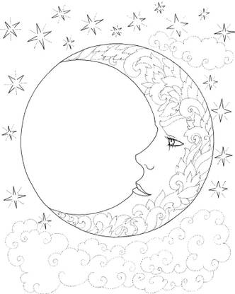 crescent moon |moon quotes Paper Print