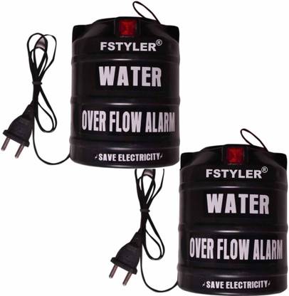 FStyler Water Tank Overflow Alarm with High Quality Voice Sound Overflow (Made in India)-(Pack of 2) Wired Sensor Security System